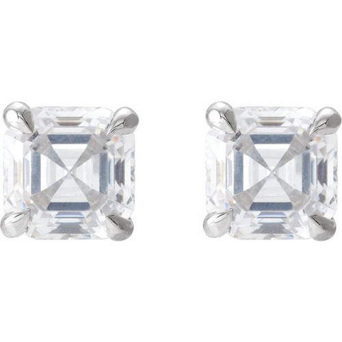 14K White 5/8 CTW Natural Diamond Earrings