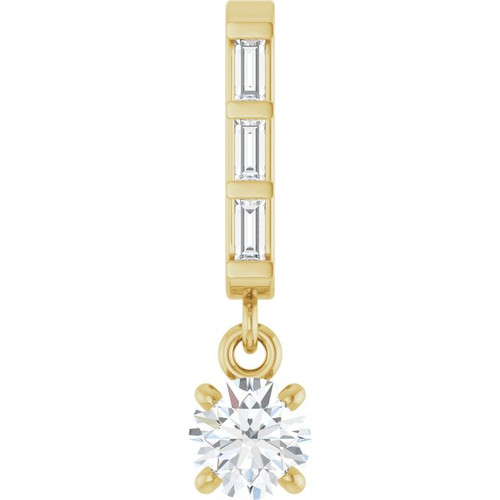 14K Yellow 1/4 CTW Natural Diamond Pendant