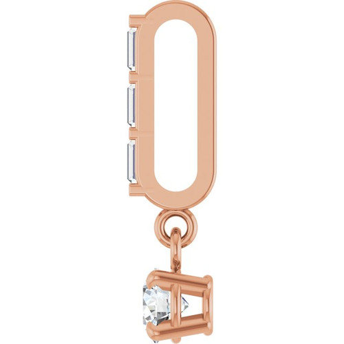 14K Rose 1/5 CTW Natural Diamond Pendant