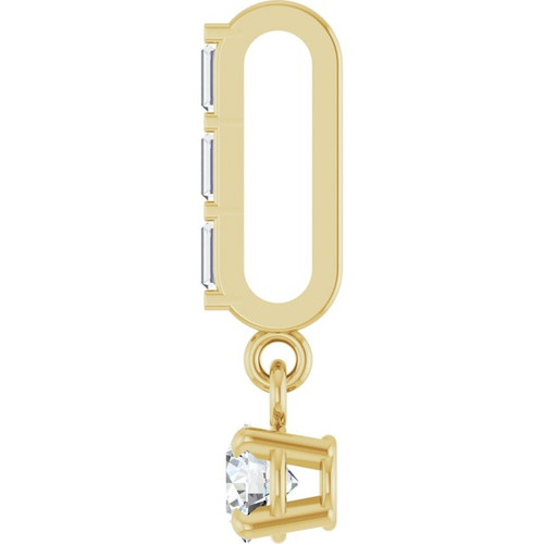 14K Yellow 1/5 CTW Natural Diamond Pendant