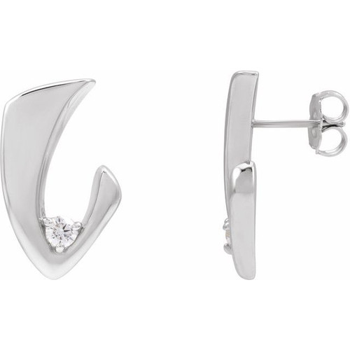 Platinum 1/5 CTW Natural Diamond Earrings