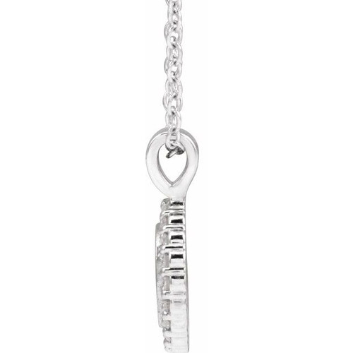 Sterling Silver 1/8 CTW Natural Diamond 16-18" Necklace