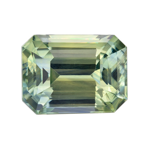 3.40 Carat Green Sapphire, Octagon Cut, 9.2 x 7 mm | Selected Fine Gem | $4,533.00