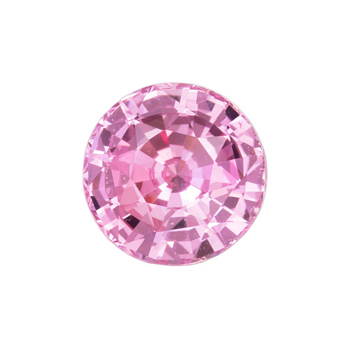 1.35 Carat Pink Sapphire, Round Cut, 6.5 mm | Selected Fine Gem | $1,800.00