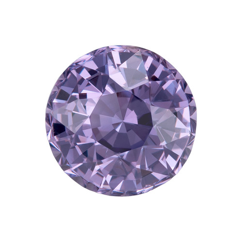 2.66 Carat Lavender Purple Spinel Gem in Round Shape, 7.9 mm