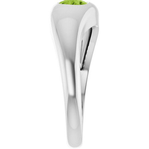 Sterling Silver Natural Peridot Ring