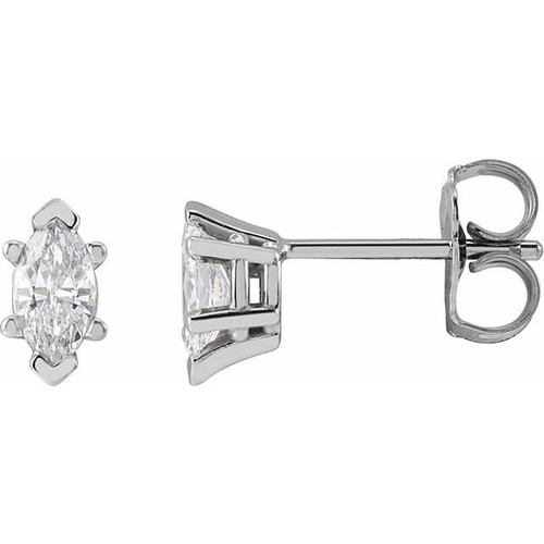 14K Yellow 3/8 CTW Lab-Grown Diamond Earrings