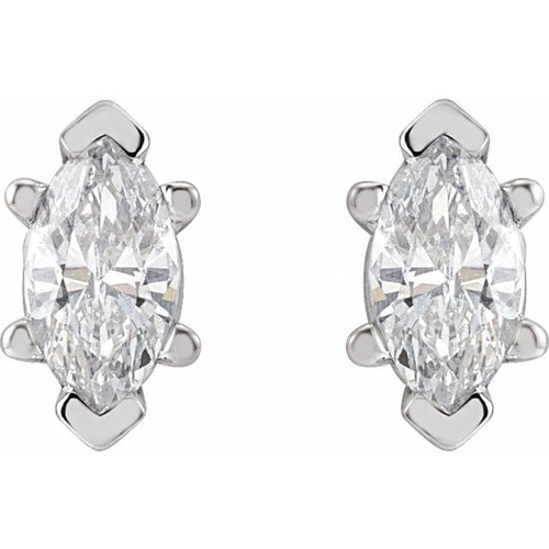 14K Yellow 3/8 CTW Lab-Grown Diamond Earrings