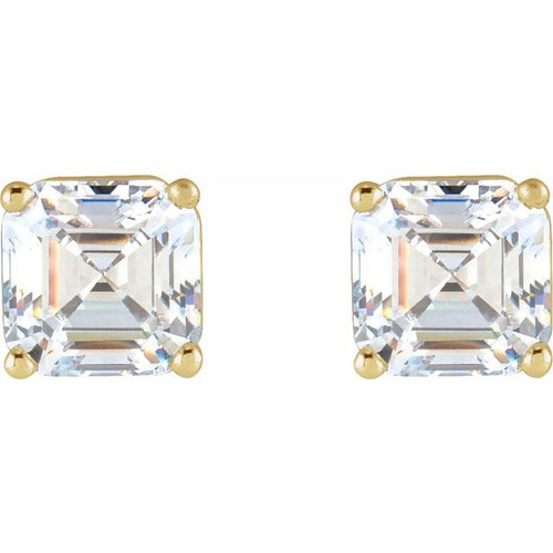 14K Yellow 3/8 CTW Lab-Grown Diamond Earrings