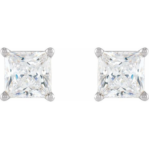 14K White 1/2 CTW Natural Diamond Earrings