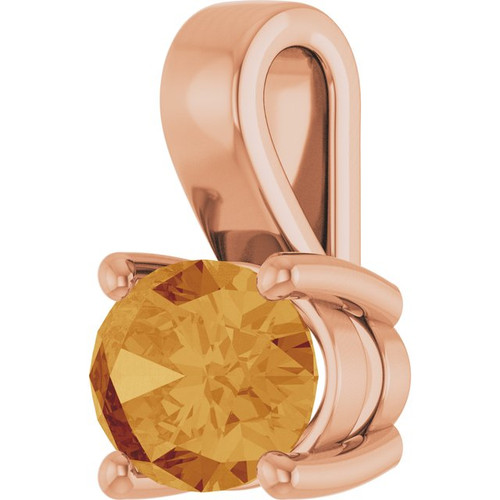 14K Rose Gold Citrine Ring Fine Jewelry  $521