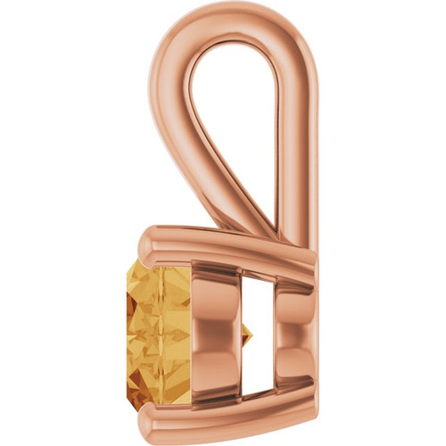 14K Rose Gold Citrine Ring Fine Jewelry  $521