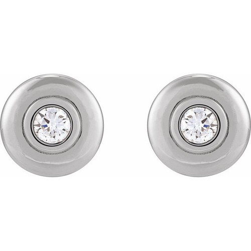14K White 1/2 CTW Lab-Grown Diamond Earrings