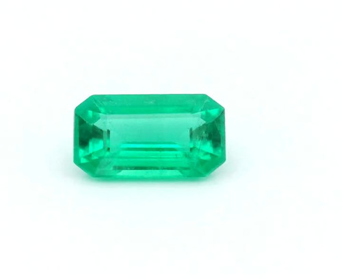 Emerald 0.73 carats Natural Emerald Emerald, 6.8 x 4.79 x 3.2
