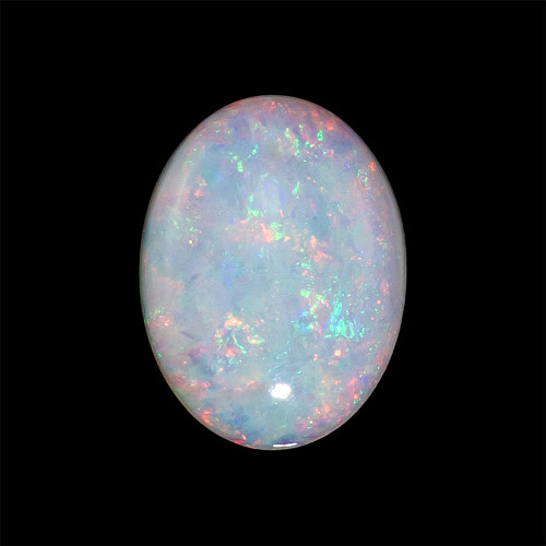 0.81 White Opal Oval 8.3 x 6.2 mm