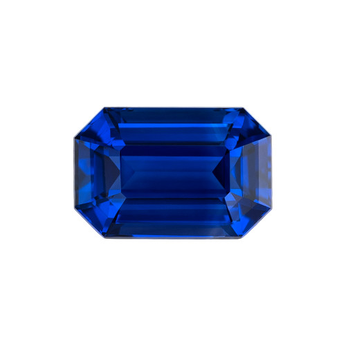 1.07 Carat Loose Rich Medium Blue Sapphire, Emerald Cut, 6.8 x 4.5 mm Premium Natural Gem Hand Selected by AfricaGems $2117