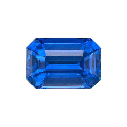 1.40 Carat Loose Rich Medium Blue Sapphire, Emerald Cut, 7.3 x 4.9 mm Loose Gem for Custom Jewelry Hand Selected by AfricaGems $2890