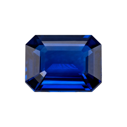 1.51 Carat Loose Royal Blue Sapphire, Emerald Cut, 7.5 x 5.7 mm Luxury Jewelry Gemstone Hand Selected by AfricaGems $3896