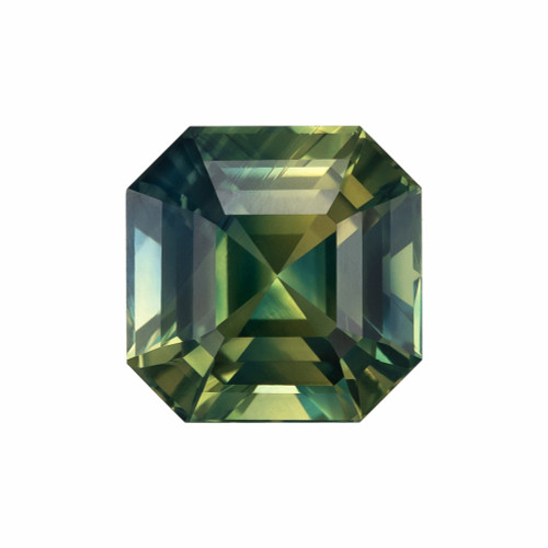 2.02 Bicolor Sapphire Emerald 6.6 x 6.5 mm