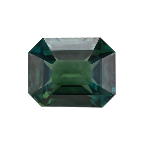 2.04 Blue Green Sapphire Emerald 7.5 x 6 mm
