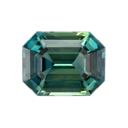2.55 Blue Green Sapphire Emerald 8.2 x 6.4 mm