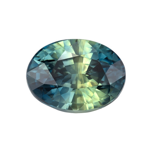 1.98 Blue Green Sapphire Oval 8.1 x 6 mm