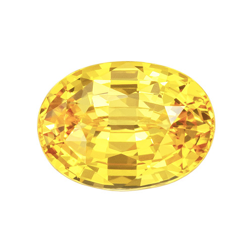 2.39 Yellow Sapphire Oval 9.2 x 6.7 mm