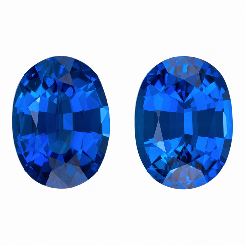 2.45 Blue Sapphire Oval 7.5 x 5.5 mm