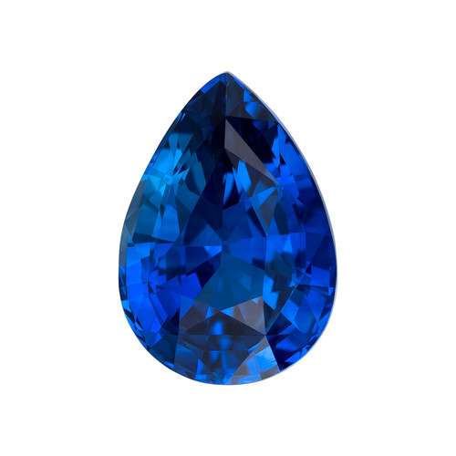1.72 Carat Loose Royal Blue Sapphire, Pear Cut, 8.7 x 6.1 mm Collector Quality Gem Hand Selected by AfricaGems $3698