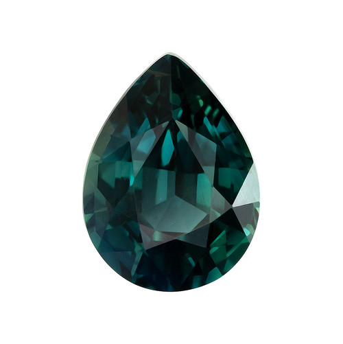 2.03 Blue Green Sapphire Pear 8.9 x 6.7 mm