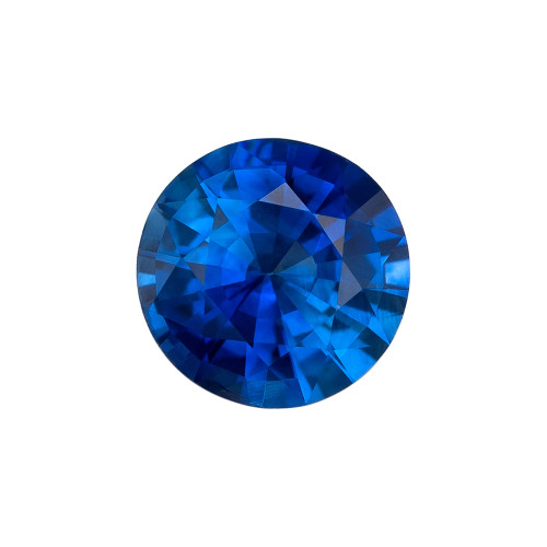 0.91 Carat Loose Royal Blue Sapphire, Round Cut, 6 mm Natural Gemstone Hand Selected by AfricaGems $2153