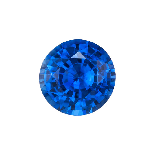 0.96 Carat Loose Rich Medium Blue Sapphire, Round Cut, 5.9 mm Natural Gemstone Hand Selected by AfricaGems $2312