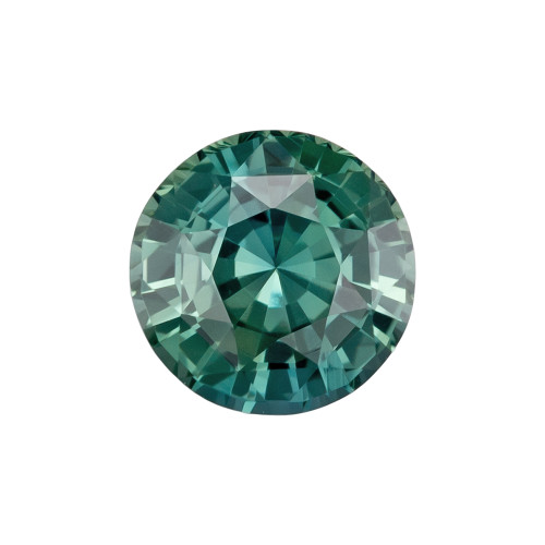 1.16 Blue Green Sapphire Round 6.3 x 6.3 mm