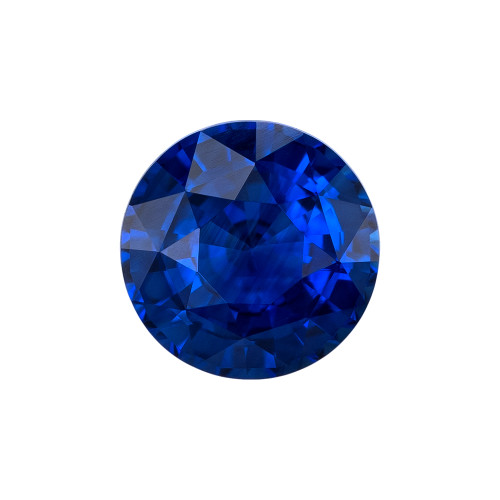 1.24 Carat Loose Royal Blue Sapphire, Round Cut, 6.3 mm Fine Quality Loose Gemstone Hand Selected by AfricaGems $2720