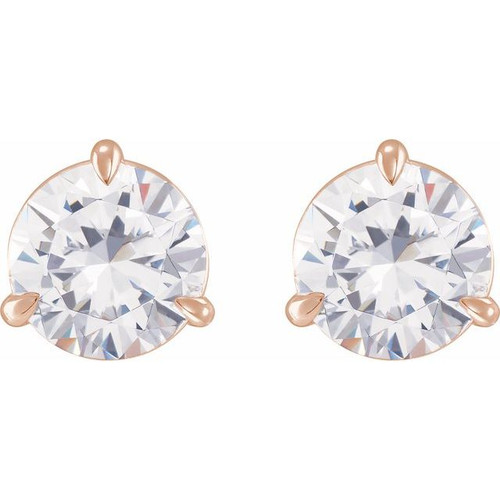 14K Rose 1/5 CTW Natural Diamond Earrings