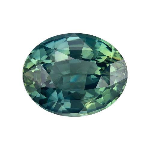 2.51 Carat Weight Blue Green Sapphire Gem, Oval Shape, 8.9 x 7.1 mm| $3562