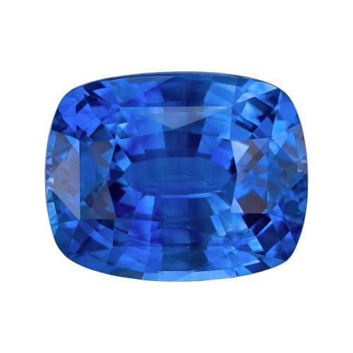 3.06 Carat Rich Blue Sapphire Gem, Cushion 9.4 x 7.5 mm
