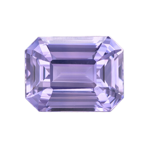 2.61 Carat Lilac Purple Sapphire Gemstone, Octagon Cut, 8.62 x 6.56 x 4.65 mm, GIA No Heat
