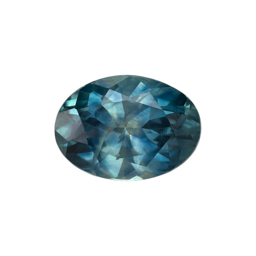 1.01 Carat Weight Teal  Sapphire Fine Gemstone, Oval Shape, 7 x 5.1 mm| $1521