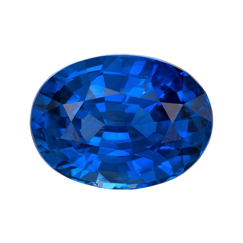 3.02 Carat Rich Blue Sapphire Gem, GIA Cert, Oval 9.55 x 7.07 x 5.15 mm
