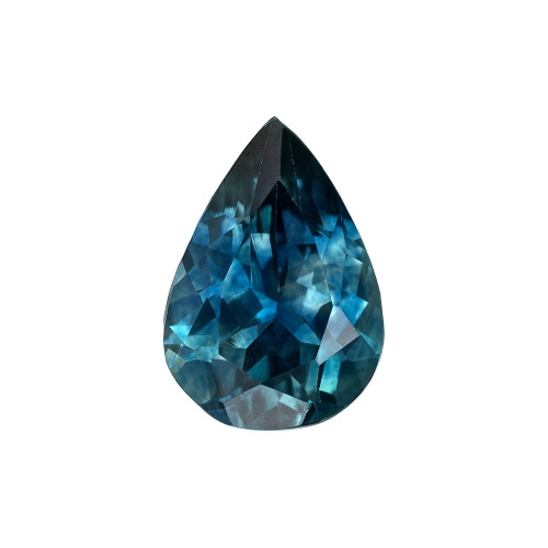 0.71 Carat Weight Teal  Sapphire Fine Gemstone, Pear Shape, 6.7 x 4.8 mm| $825