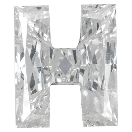 0.87 Carat Brilliant Cut VS GH Lab Grown Diamond Initial H