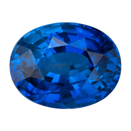 Stunning Royal Blue 5.06 CT Sapphire, Great Price, GIA Cert, Oval 11.36 x 8.84 x 5.94 mm