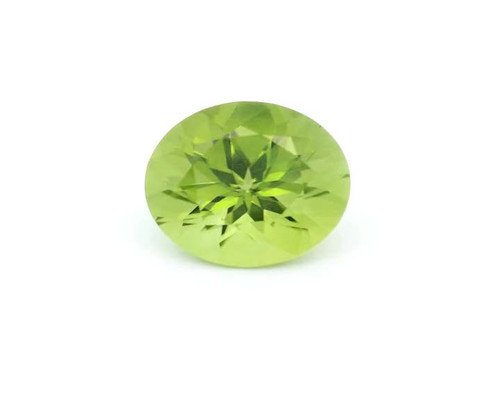 Round 3.02 carats Natural Peridot Peridot, 9.01 x 6.25
