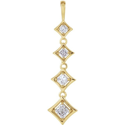 Journey 4-Stone Diamond Pendant.
