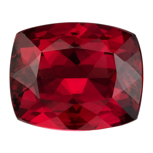 5.58 Carat Raspberry Rhodolite Gem, Cushion Shape, 11.5 x 9.4 mm |$672