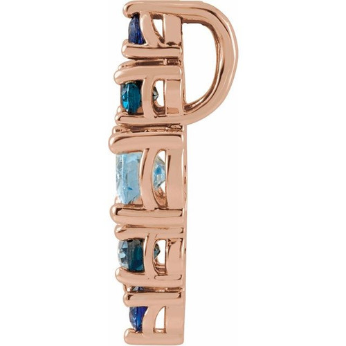 14K Rose Gold Multi-Gemstone Multi Gemstone Ring Fine Jewelry  $1063