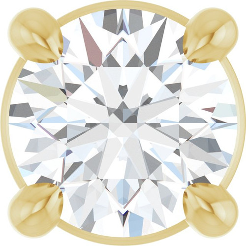 14K Yellow 1/5 CT Natural Diamond Pendant
