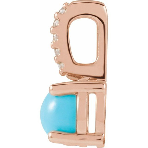 14K Rose Gold Turquoise Ring Fine Jewelry  $406