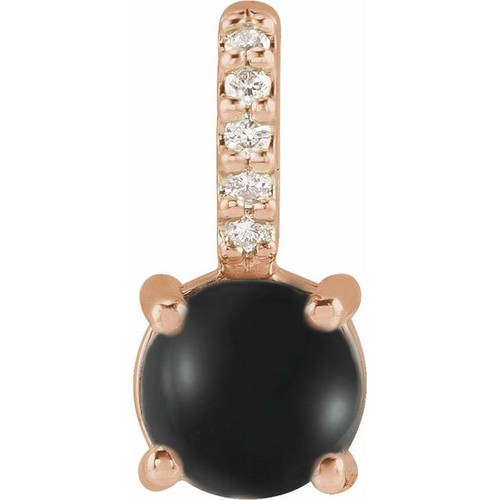 14K Rose Gold Onyx Ring Fine Jewelry  $241
